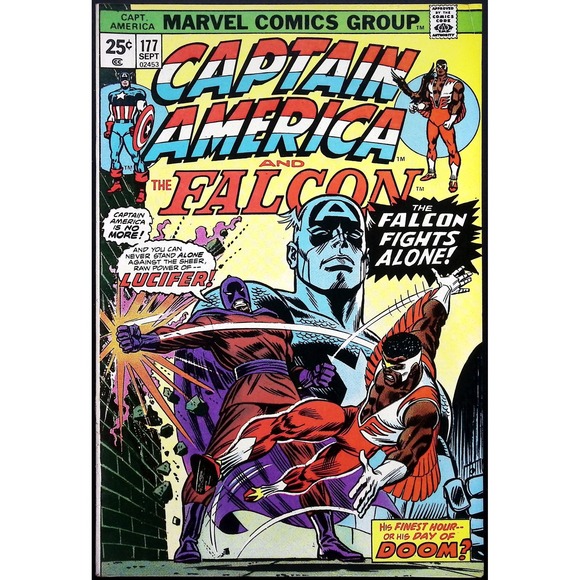 Captain America No. 165 177 Marvel 1974 Yellow Claw Lucifer Appearance VF - Picture 2 of 6